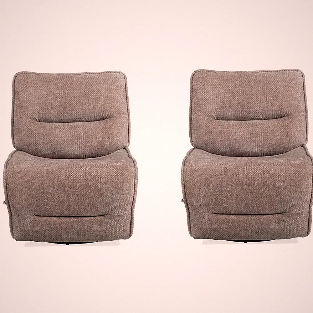 Leo - Wheat Armless Recliner Two Pack