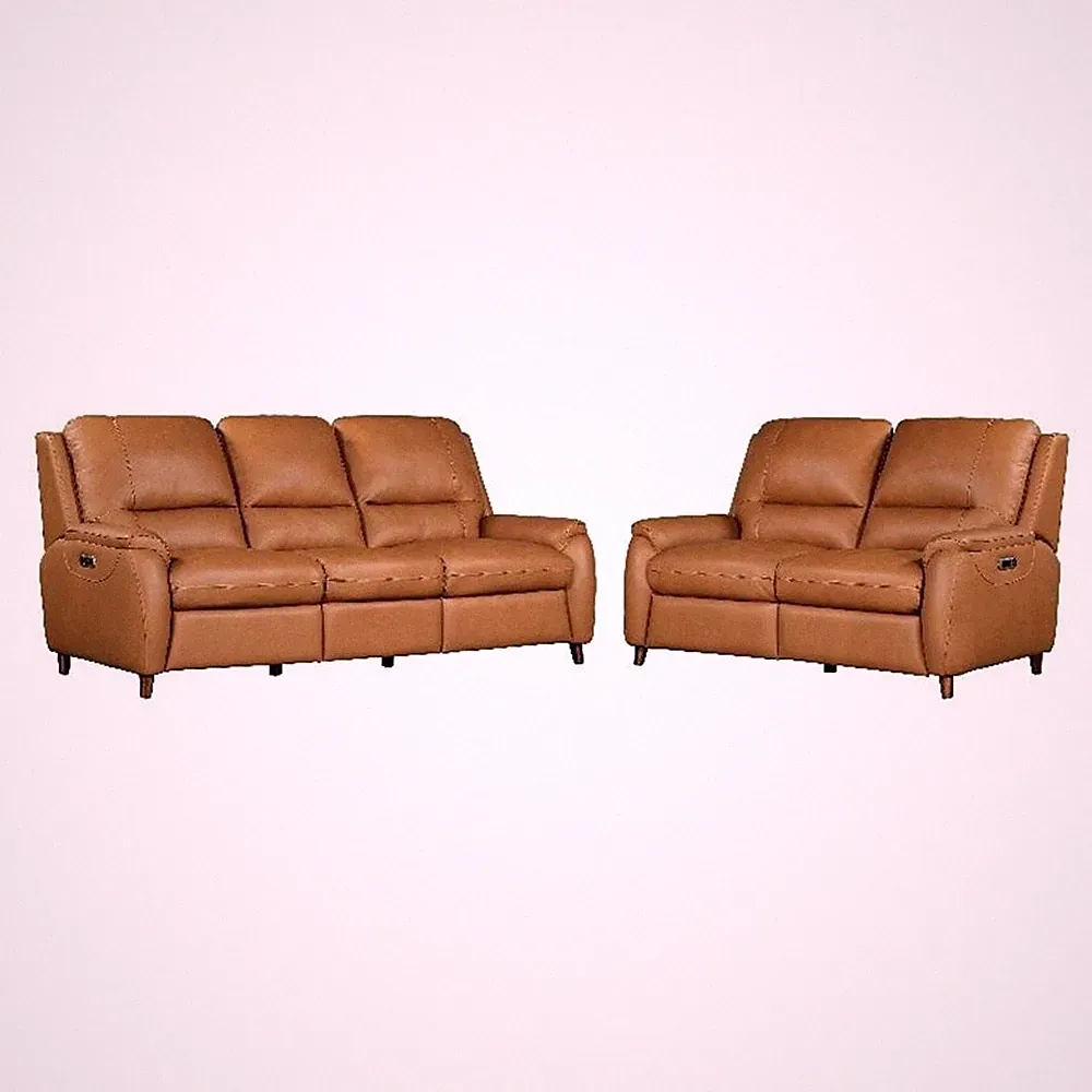Parker Living Austin - Caramel Cream Power Reclining Sofa and Loveseat
