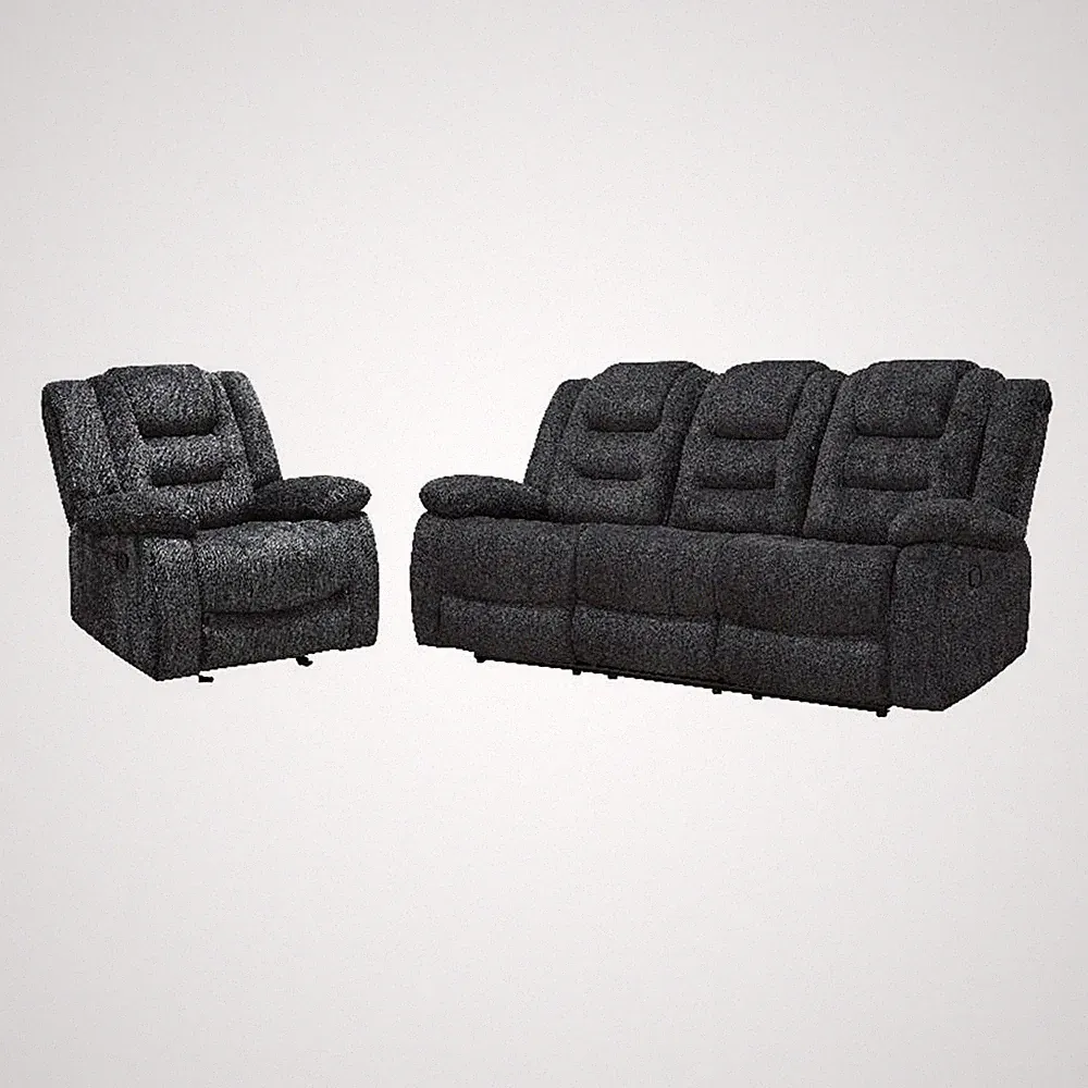 Parker Living Bolton - Misty Storm Manual Reclining Sofa and Recliner