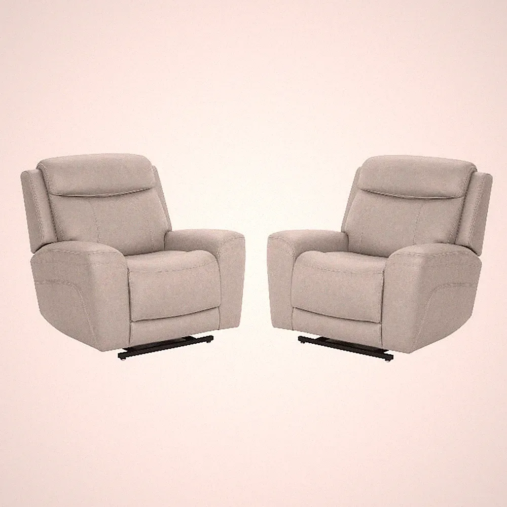 Parker Living Callahan - Granite Power Lift Recliner with Heat Massage Two Pack