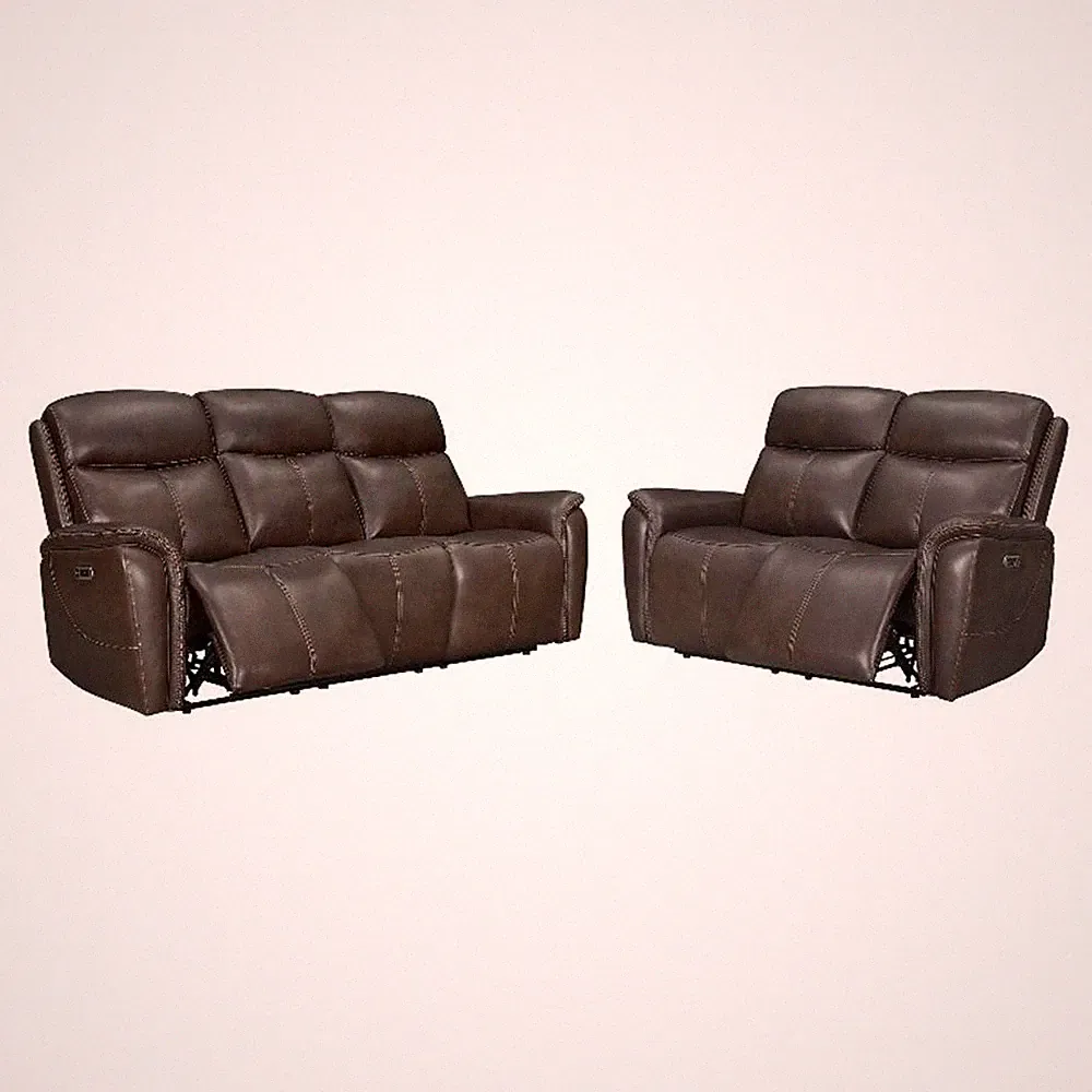 Parker Living Cascade - Auburn Power Reclining Sofa and Loveseat