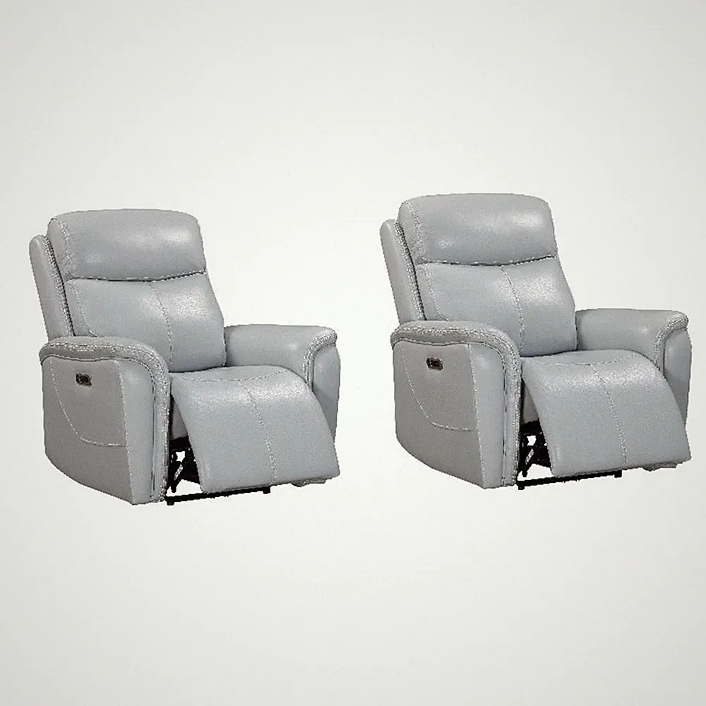 Parker Living Cascade Seamist Grey Power Recliner Two Pack