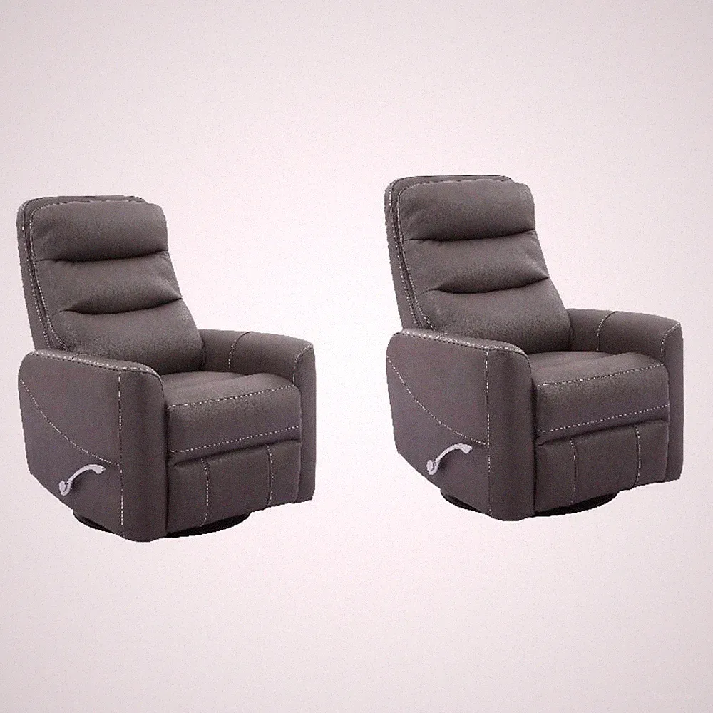 Parker Living Hercules - Haze Swivel Glider Recliner Two Pack