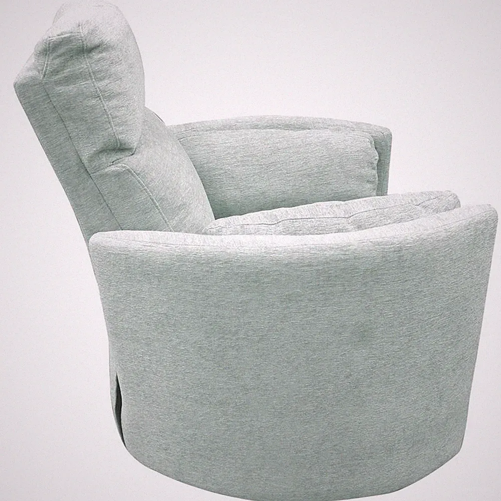 Parker Living Radius Polyester Power Swivel Glider Recliner in Windstream Green