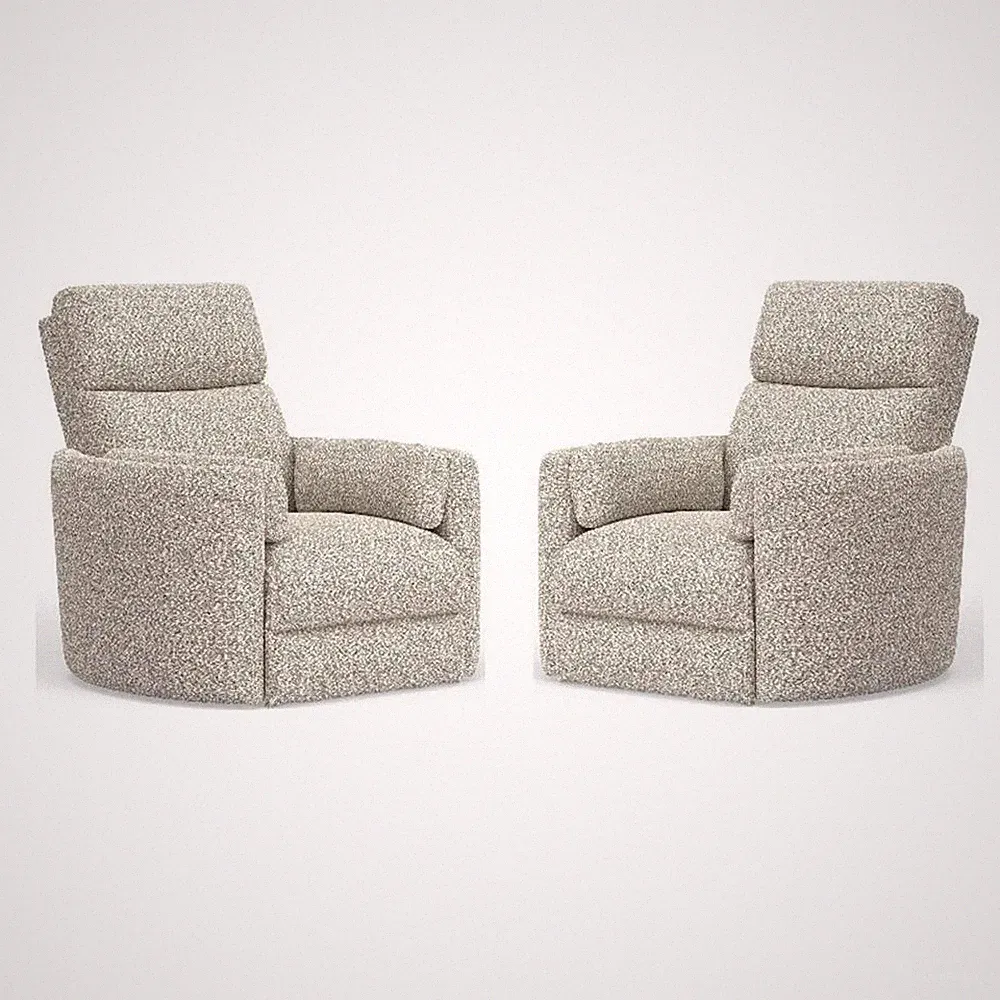 Parker Living Radius - Tatum River Rock Power Swivel Glider Recliner Two Pack