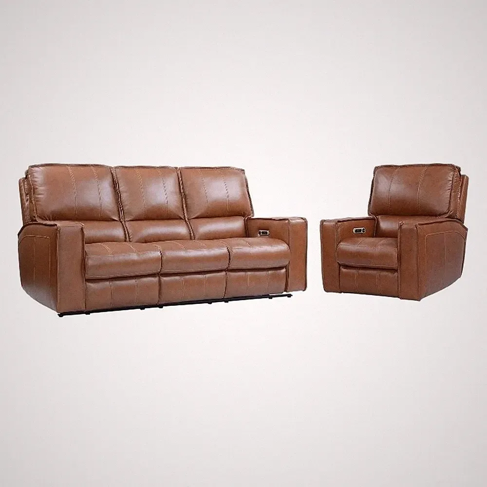 Parker Living Rockford - Verona Saddle Power Reclining Sofa and Recliner