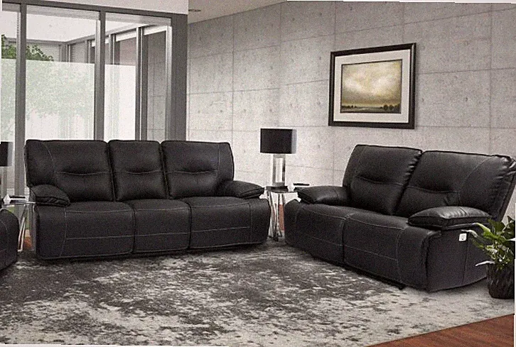 Parker Living - Spartacus 2 Piece Power Double Reclining Sofa Set with USB Po...