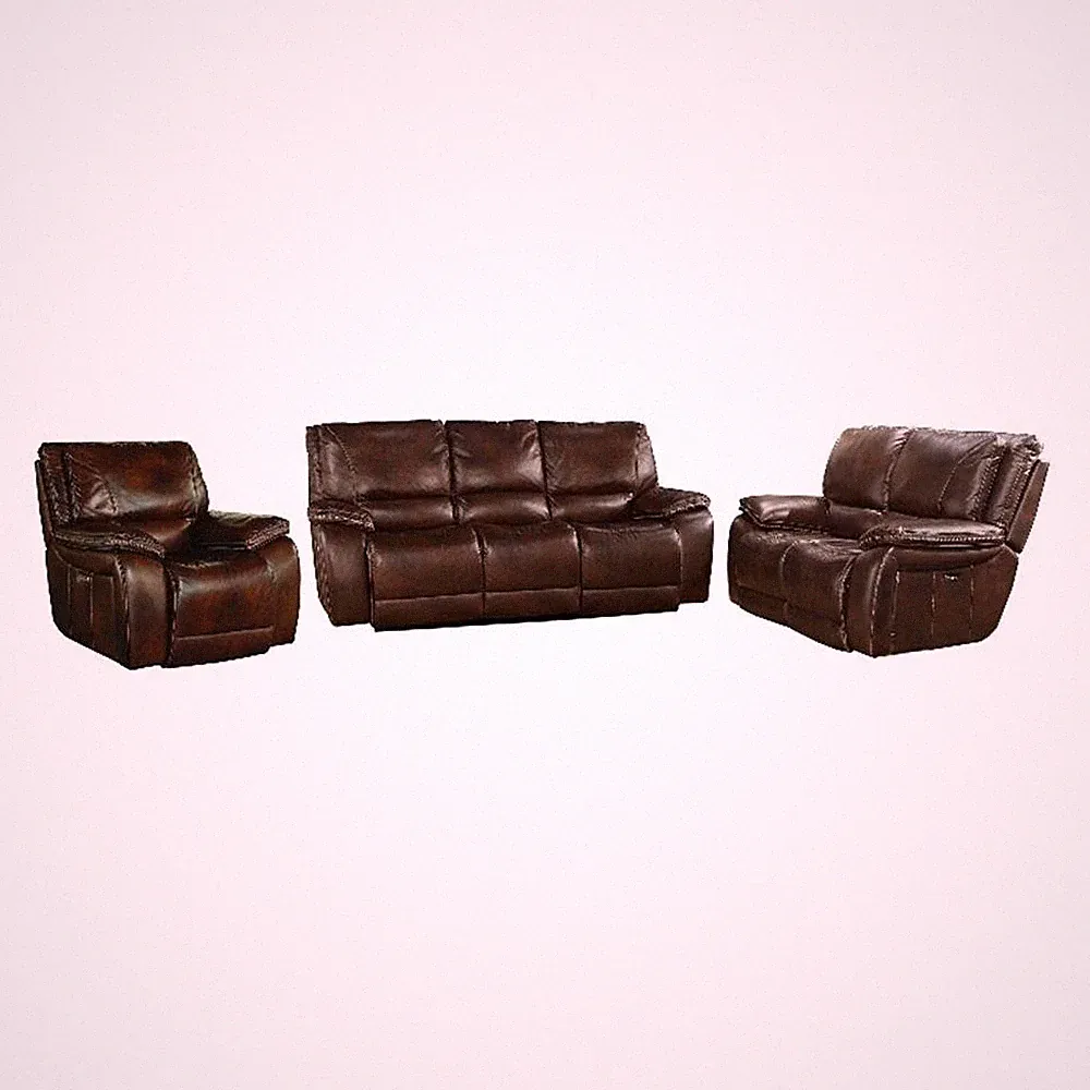Parker Living Vail - Burnt Sienna Power Reclining Sofa Loveseat and Recliner