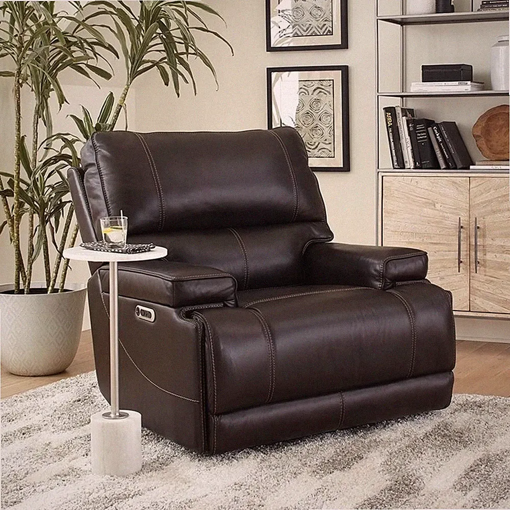 Parker Living Whitman Verona Coffee Cordless Power Recliner Two Pack