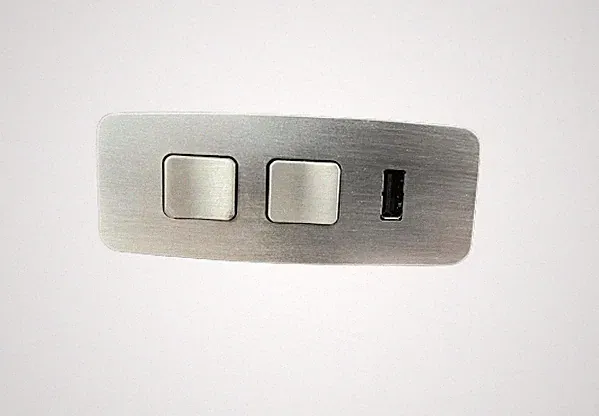 Power Headrest & Power Recline Replacement Button Control w/ USB - 2x - 5 Pins