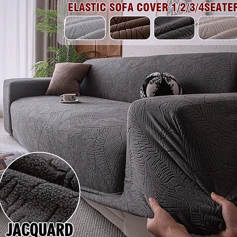 Thick Couch Cover Elastic Sofa Cover for Living Room Non-slip Armchair Cover